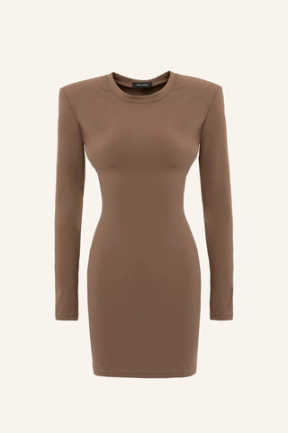 Second Skin Dress With Padded Shoulders - Maison OrientKris MaranMaison OrientClothing