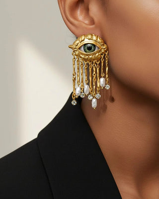 Sentinel Evil Eye Danglers - Maison OrientEsme CrystalsMaison OrientJewelry