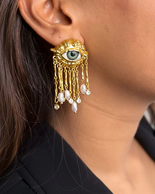 Sentinel Evil Eye Danglers - Maison OrientEsme CrystalsMaison OrientJewelry