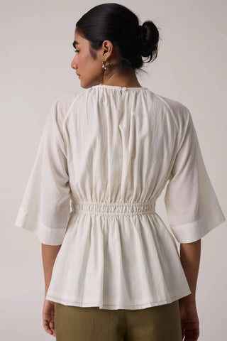 Sergio Off White Cotton Top - Maison OrientThe Summer HouseMaison OrientShirts & Tops