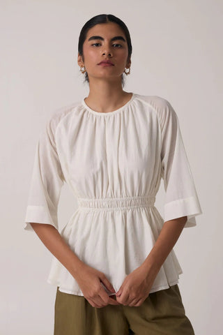 Sergio Off White Cotton Top - Maison OrientThe Summer HouseMaison OrientShirts & Tops