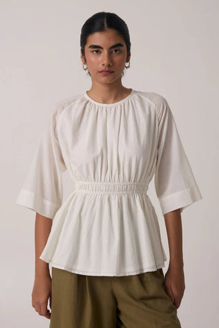 Sergio Off White Cotton Top - Maison OrientThe Summer HouseMaison OrientShirts & Tops