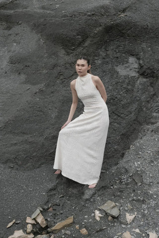 SHERINA White Knit Dress - Maison OrientMAETMaison OrientDress