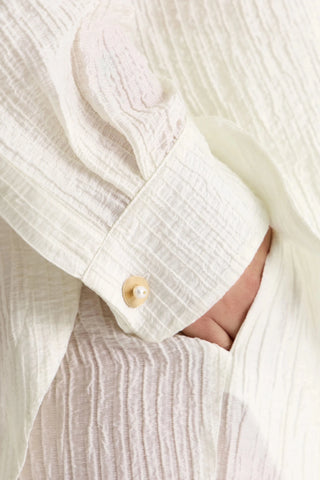 Shirt Evia in Pearl White - Maison OrientALARÁMaison OrientClothing