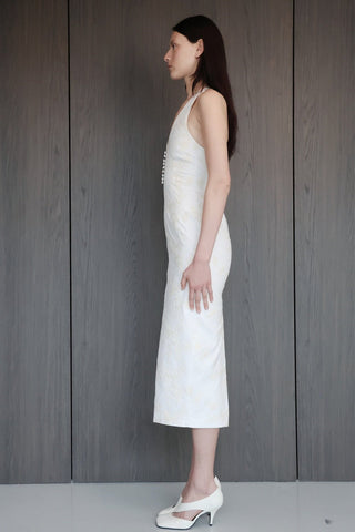 SIERA White Floral Embroidery Midi Dress - Maison OrientMAETMaison OrientDress