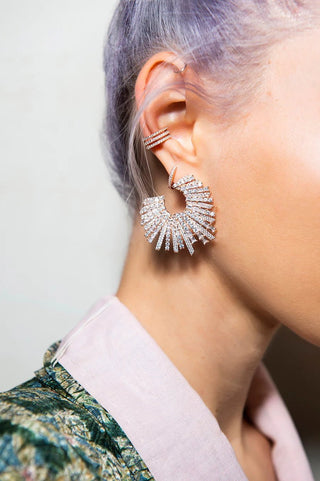 STARSTRUCK EARRINGS ROSE GOLD AND WHITE - Maison OrientTALITAMaison OrientJewelry