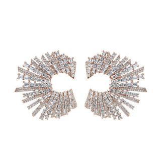 STARSTRUCK EARRINGS ROSE GOLD AND WHITE - Maison OrientTALITAMaison OrientJewelry