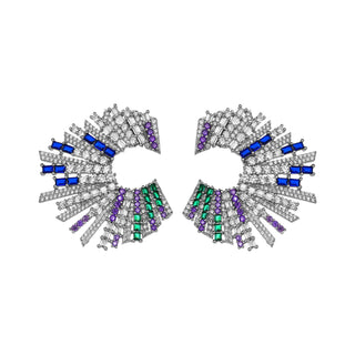 STARSTRUCK EARRINGS STERLING SILVER MULTI - Maison OrientTALITAMaison OrientJewelry