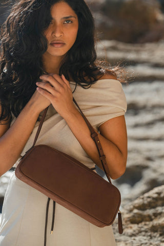 STELLA EAST - WEST BAG NUBUCK - Maison OrientCABAMaison OrientHandbags