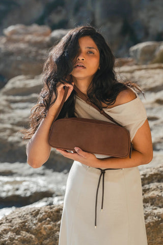 STELLA EAST - WEST BAG NUBUCK - Maison OrientCABAMaison OrientHandbags