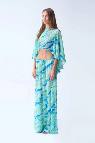 SUMMER CAPE / MINT PATTERNED - Maison OrientNAIAMaison OrientClothing