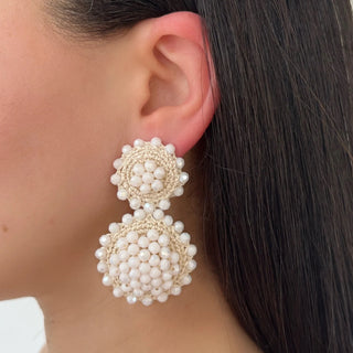 Sun Flower Drop Earrings Nude - Maison OrientPinar OzevlatMaison OrientJewelry