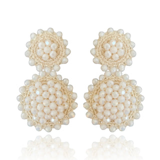 Sun Flower Drop Earrings Nude - Maison OrientPinar OzevlatMaison OrientJewelry