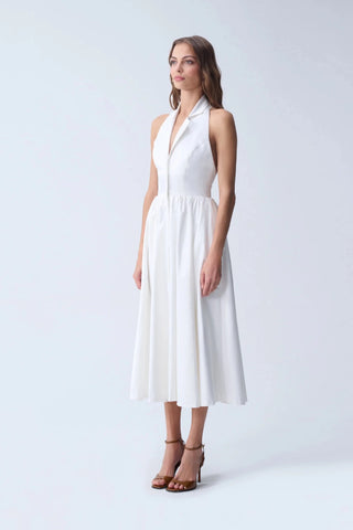 SUNRAY MIDI DRESS / WHITE - Maison OrientNAIAMaison OrientClothing