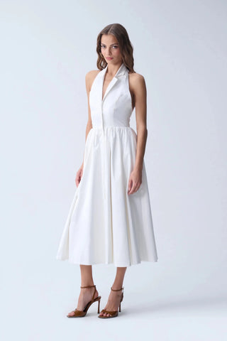 SUNRAY MIDI DRESS / WHITE - Maison OrientNAIAMaison OrientClothing