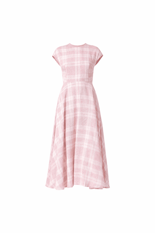 Svetla Red Checkered Handwoven Dress - Maison OrientThe Summer HouseMaison OrientDresses