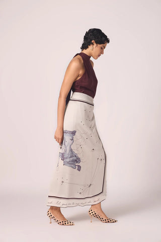 Taurus Printed Satin Scarf - Maison OrientThe Summer HouseMaison OrientScarves