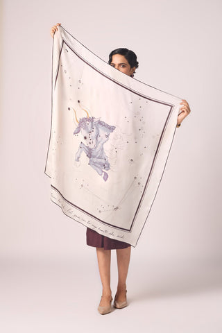 Taurus Printed Satin Scarf - Maison OrientThe Summer HouseMaison OrientScarves