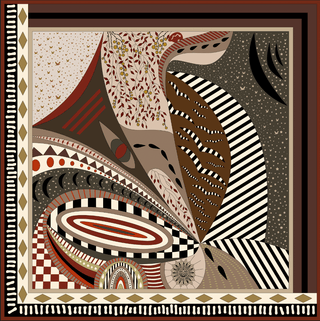 Tayen Brown Scarf - Maison OrientWEMAVEMaison OrientScarves