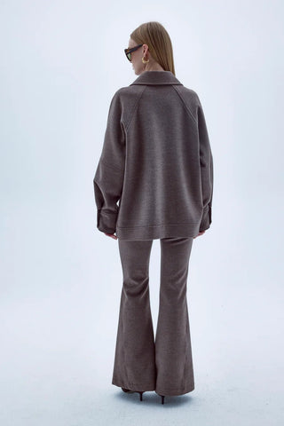 Terry Cashmere Coat in Dark Brown - Maison OrientNazli CerenMaison OrientClothing