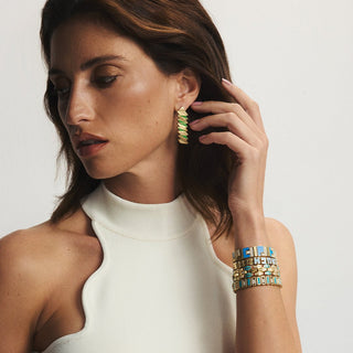 Tetris Block Bracelet with Stones and Enamel - Maison OrientJUJUMaison OrientBracelet