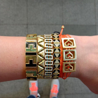 Tetris Block Bracelet with Stones and Enamel - Maison OrientJUJUMaison OrientBracelet