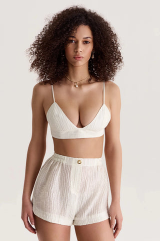 Top-Bra Evia in Pearl White - Maison OrientALARÁMaison OrientClothing
