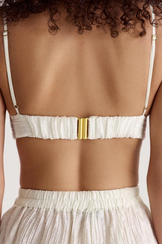 Top-Bra Evia in Pearl White - Maison OrientALARÁMaison OrientClothing