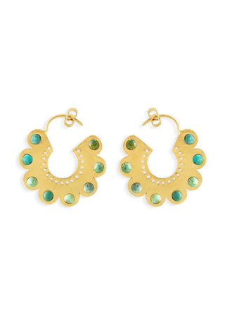 Turquoise Flower Earrings - Maison OrientNe NepalMaison OrientJewelry