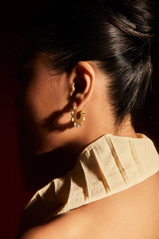 Turquoise Flower Earrings - Maison OrientNe NepalMaison OrientJewelry