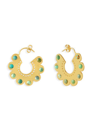 Turquoise Flower Earrings - Maison OrientNe NepalMaison OrientJewelry