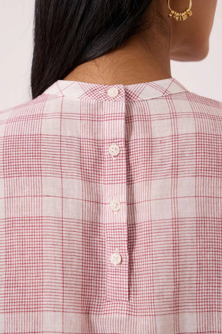 Ursula Checkered Handwoven Top - Maison OrientThe Summer HouseMaison OrientShirts & Tops