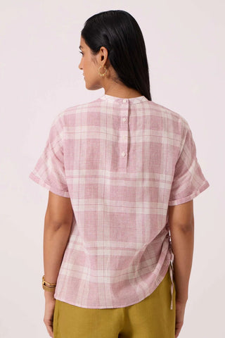 Ursula Checkered Handwoven Top - Maison OrientThe Summer HouseMaison OrientShirts & Tops