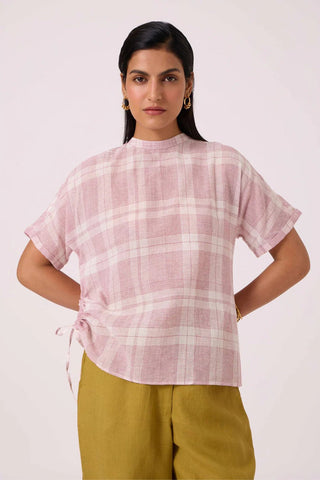 Ursula Checkered Handwoven Top - Maison OrientThe Summer HouseMaison OrientShirts & Tops