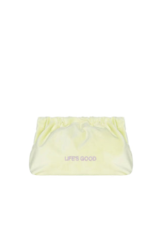 VELVET CLUTCH BAG LIFE'S GOOD - Maison OrientSORBET ISLANDMaison OrientBEACH ACCESORIES