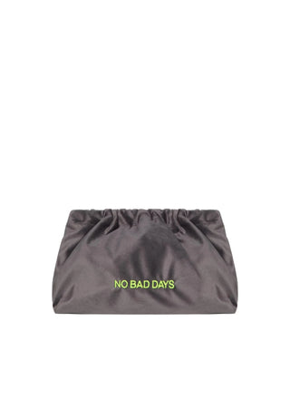 VELVET CLUTCH BAG NO BAD DAYS - Maison OrientSORBET ISLANDMaison OrientBEACH ACCESORIES
