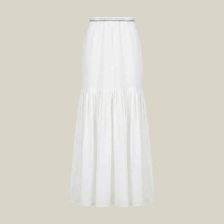 Low Waist Khadi Dhoti Maxi Skirt
