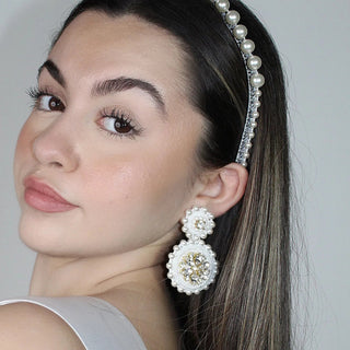 White Flower Drop Crystal - Maison OrientPinar OzevlatMaison OrientJewelry