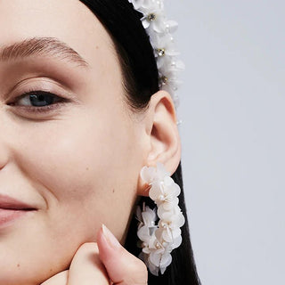 White Pearl Frezya Hoops - Maison OrientPinar OzevlatMaison OrientJewelry