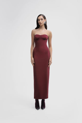 Yasmine Dress in Burgundy - Maison OrientDaloodMaison OrientDress