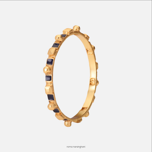 Meena Bangle in Navy blue | Maison Orient