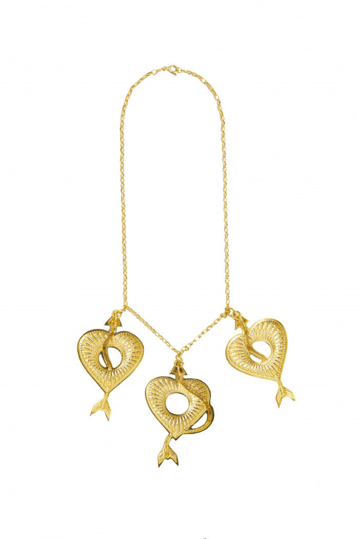 Heart With Snake Necklace | Maison Orient