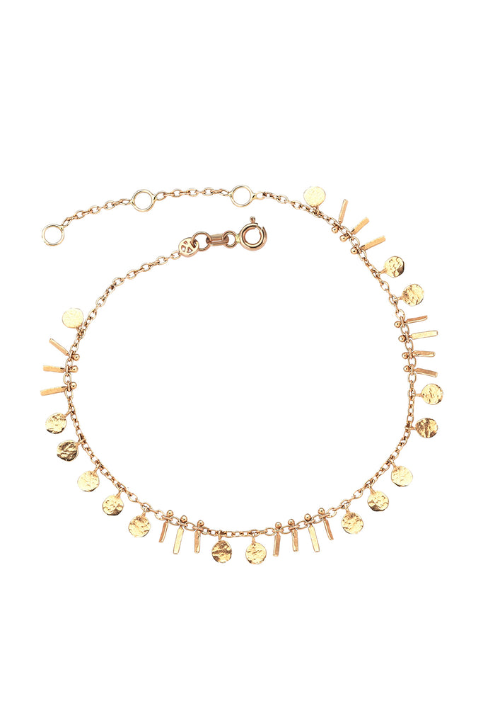 Seed Dots And Tassel Anklet | Maison Orient