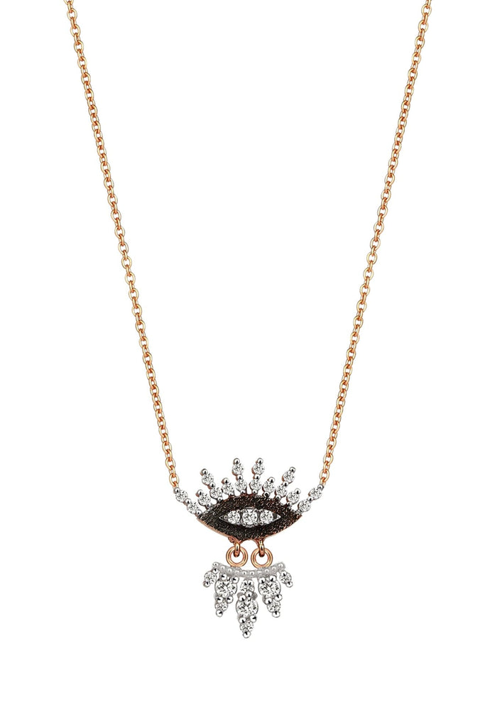 10Th Eye Regina Necklace in White Diamond | Maison Orient