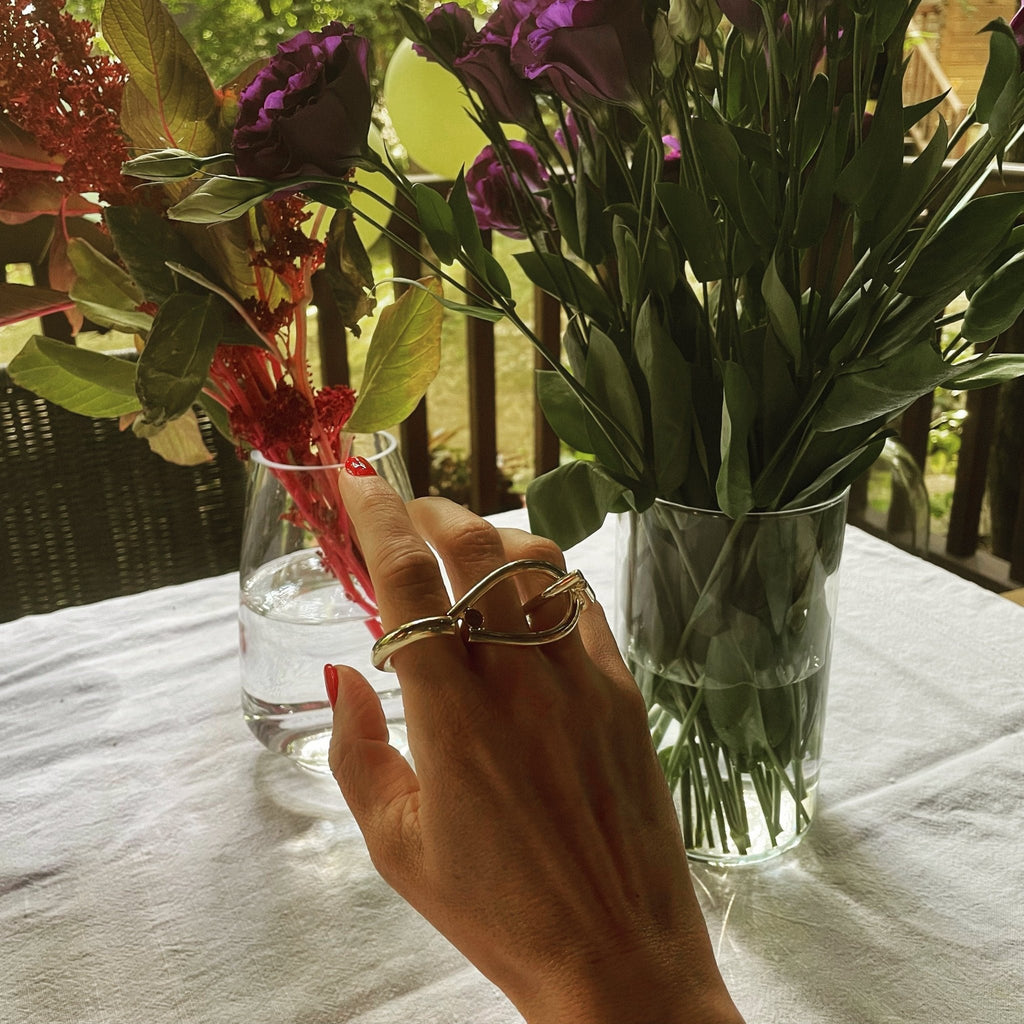 2 Fingers Thin Chain Ring - Maison OrientNoritamyMaison OrientRings