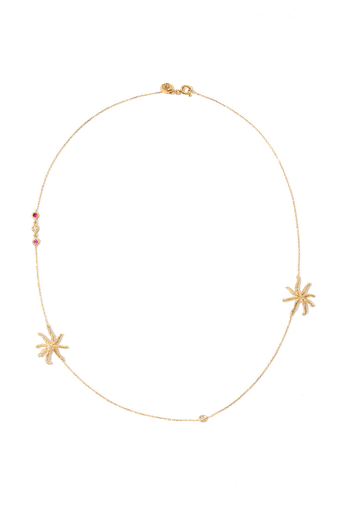 Sunstar ruby necklace | Maison Orient
