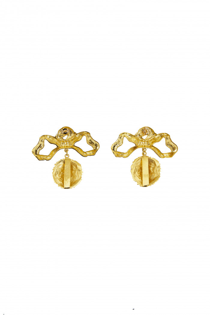 Earrings With Face Of A Lion | Maison Orient