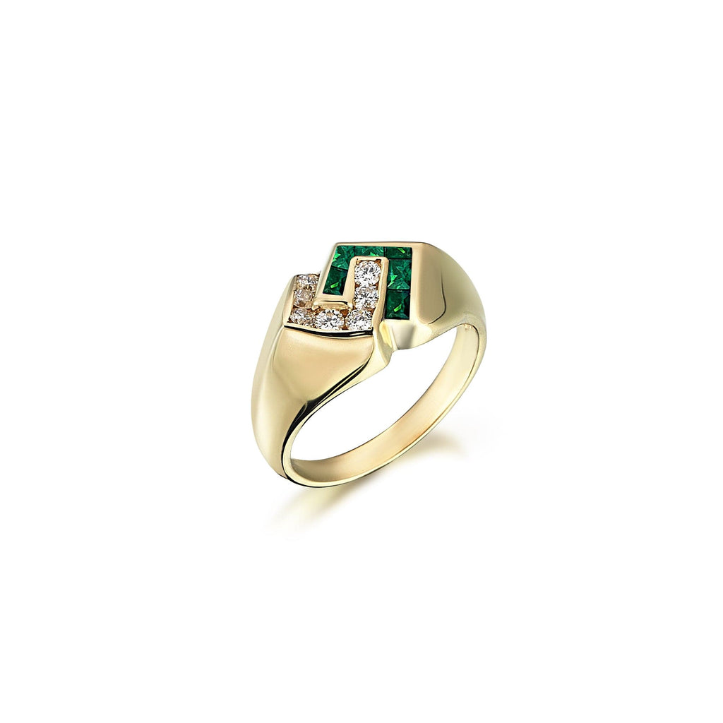 7.83 Emerald Diamond Ring | Maison Orient