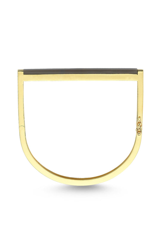 Crush Black Mirror Bangle | Maison Orient