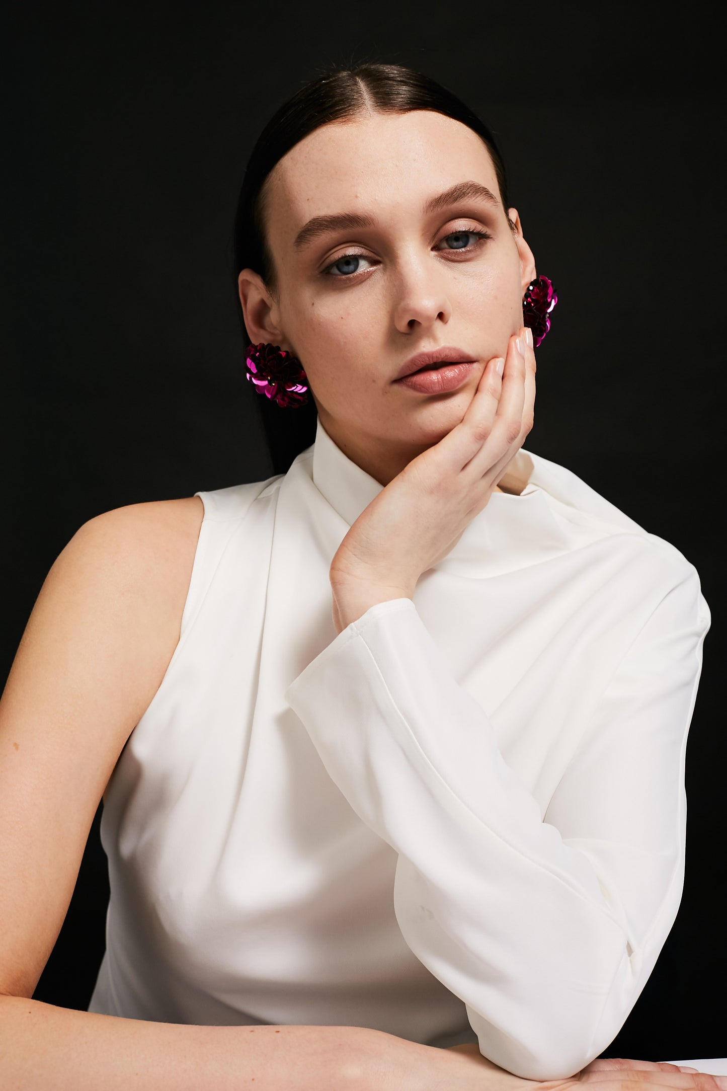 Blossom Stud Fuchsia | Maison Orient